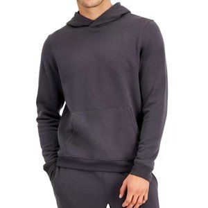 Ideology Men's Deep Charcoal Solid Fleece Hoodie Hooded Sweatshirt 2XL